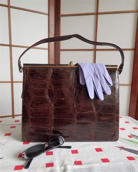 genuine crocodile handbags vintage